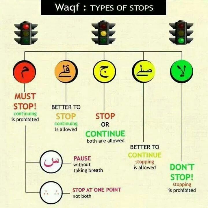where to stop while reading quran