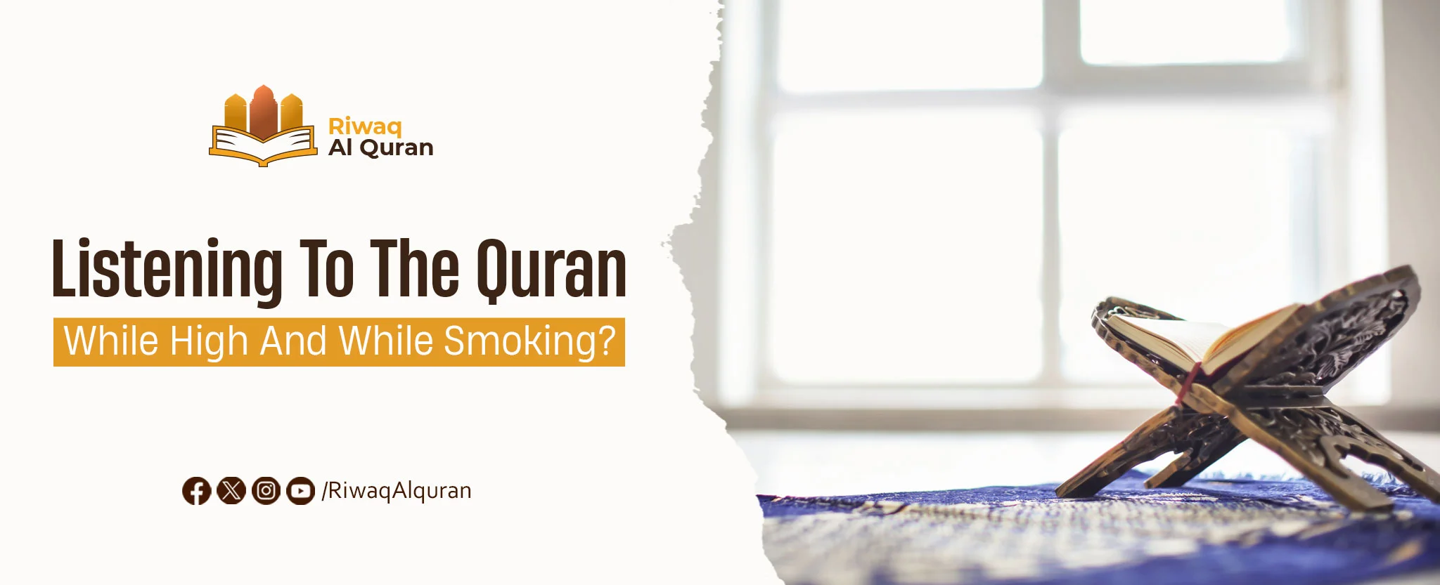 Listening To The Quran While High And While Smoking?