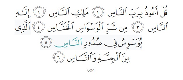 Surah An-Nas (The Mankind): 