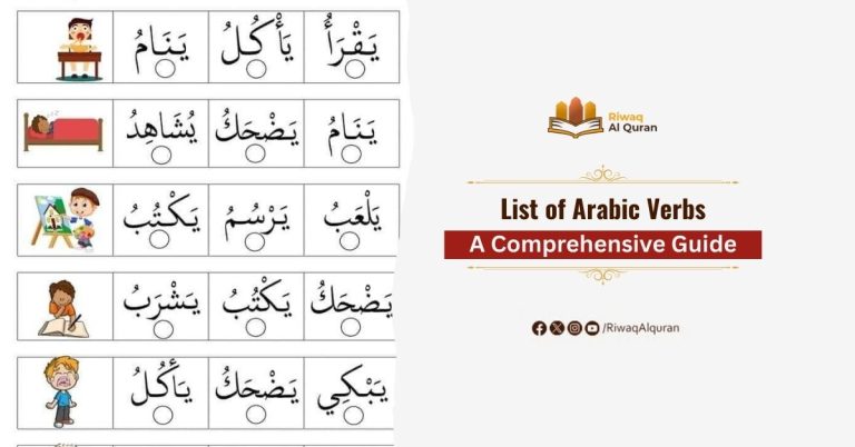 List of Arabic Verbs