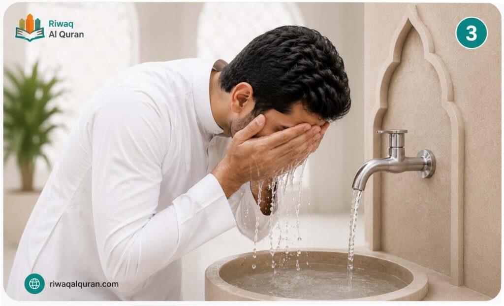 Fard Wudu Steps: The 6 Obligatory Acts and Sunnah Practices 3 fard wudu steps