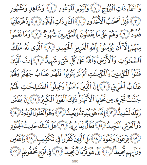 Surah Al-Buruj