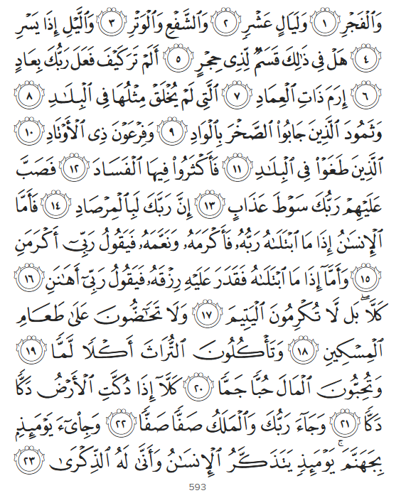 Surah Al-Fajr