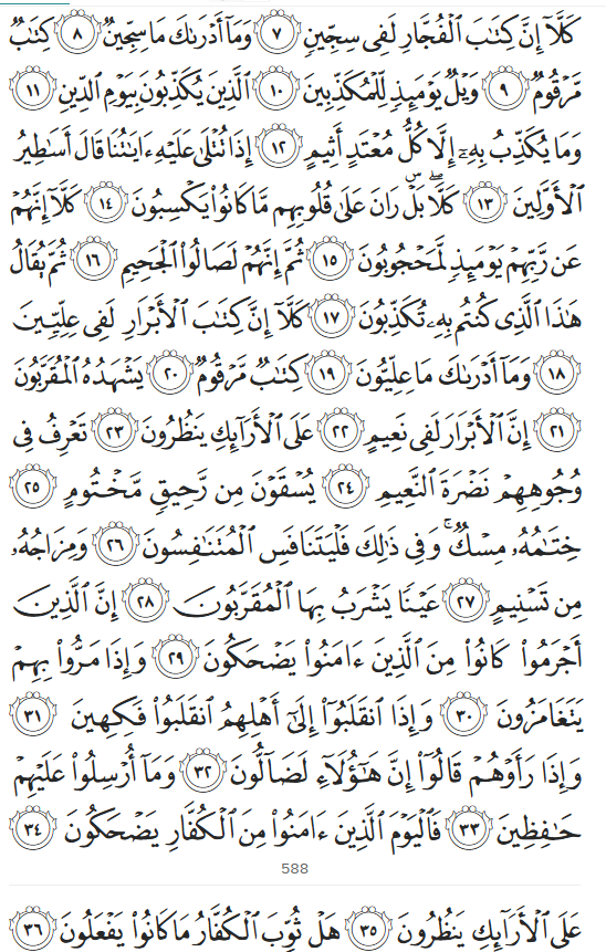 Surah Al-Mutaffifin 