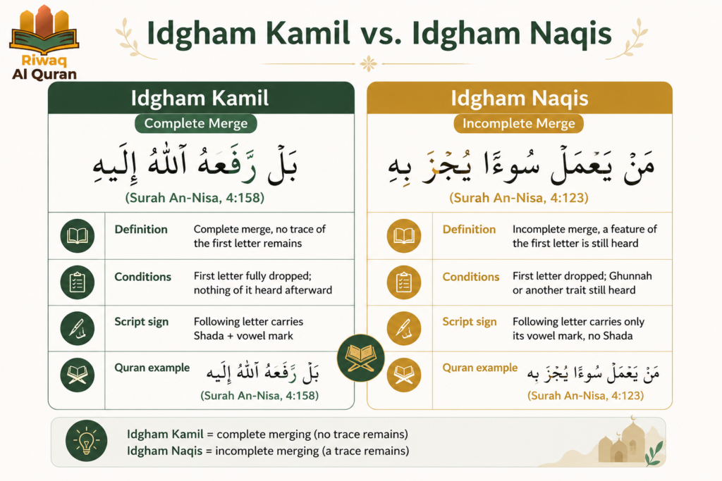 Idgham Kamil and Idgham Naqis in Tajweed- A Complete Guide 4 image 42